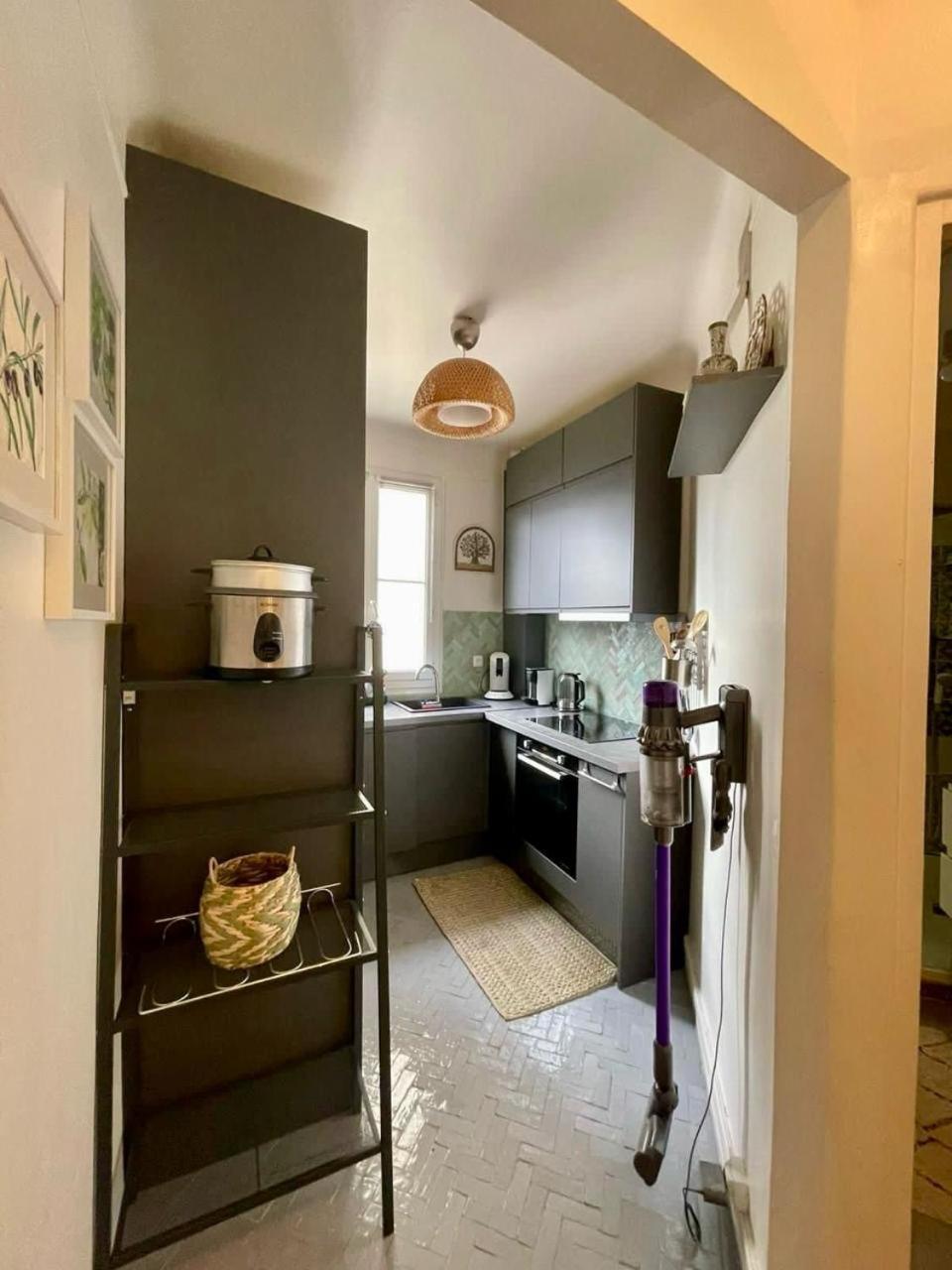 Air Conditioning - Metro 14 - Charming Traditional Style And Modern Access 10 Mn Away From Center Of Paris Clichy Luaran gambar